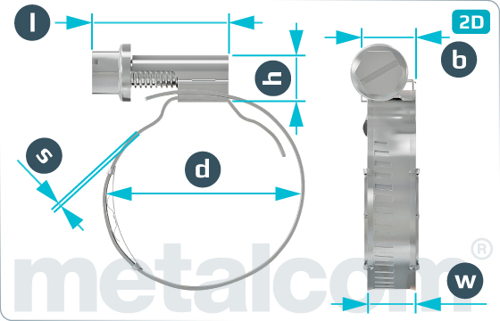 Clamps hose with spring insert - NormaClamp° Torro° WF