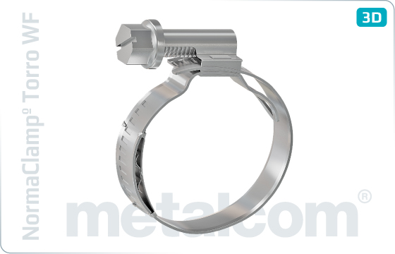 Clamps hose with spring insert - NormaClamp° Torro° WF